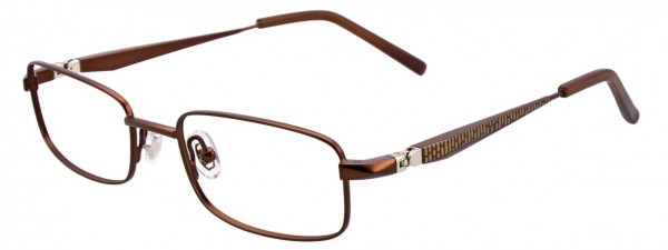 EasyClip EC331 Eyeglasses, SATIN BROWN