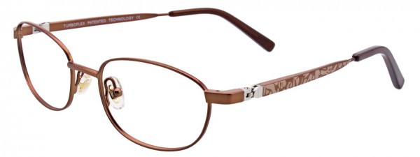 EasyClip EC329 Eyeglasses, SATIN BROWN