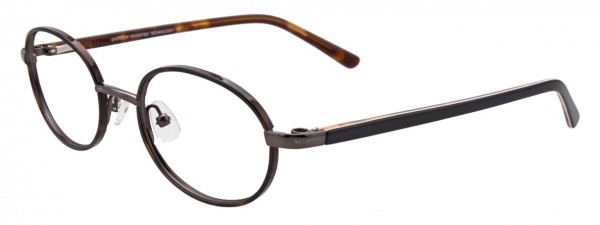 EasyClip EC334 Eyeglasses, TORTOISE AND DARK GREY