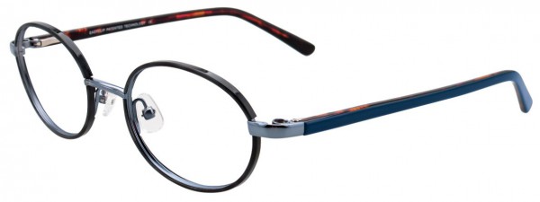 EasyClip EC334 Eyeglasses, TORTOISE GREY AND SILVER