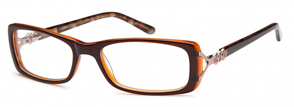 Di Caprio DC122 Eyeglasses, Brown