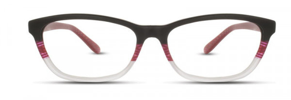 David Benjamin DB-177 Eyeglasses, 1 - Black / Raspberry / Frost