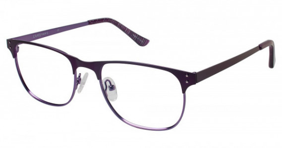 L'Amy Samantha Eyeglasses, C02 MATTE EGGPLANT