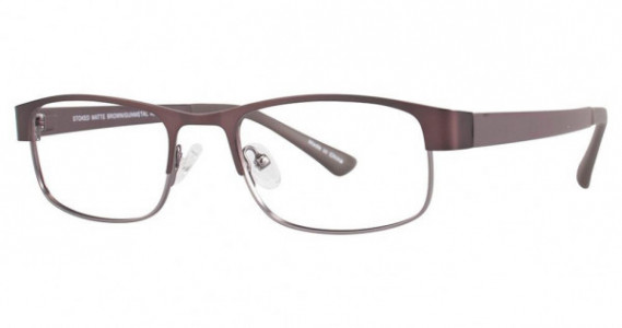 U Rock Stoked Eyeglasses, matte brown/gunmetal
