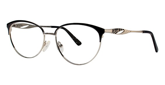 Modern Art A359 Eyeglasses, Black/Silver