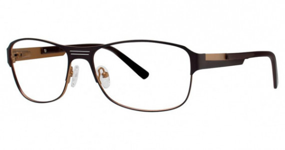 Big Mens Eyewear Club BIG Play Eyeglasses, matte brown/lt. brown