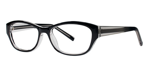 Modern Optical AMBER Eyeglasses, Black/Crystal