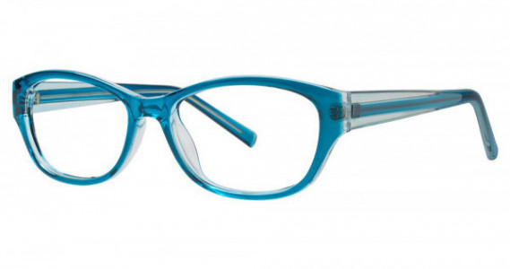 Modern Optical AMBER Eyeglasses, Teal/Crystal