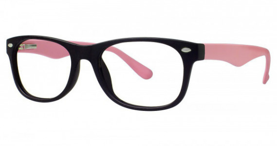 Modern Optical EQUAL Eyeglasses, Black/Pink