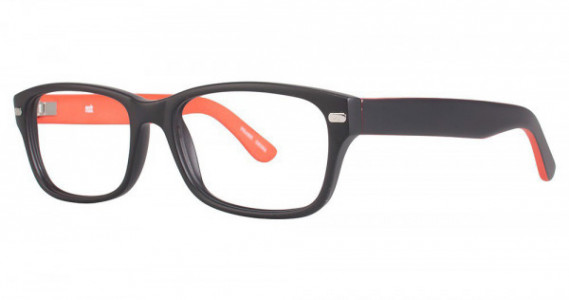 Modz HARTFORD Eyeglasses, Black Matte/Red
