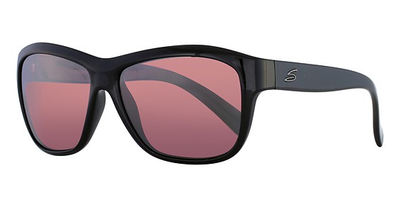 Serengeti Eyewear Gabriela Sunglasses, Shiny Black (Polarized 555Nm)