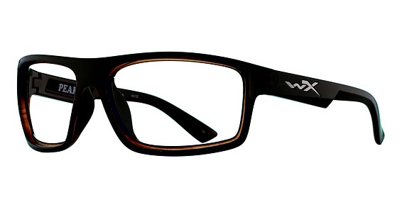 Wiley X WX PEAK Sunglasses, GLOSS LAYERED TORTOISE (POLARIZED AMBER LENS)