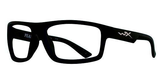 Wiley X WX PEAK Sunglasses, MATTE BLACK (POLARIZED BLUE MIRROR LENS)