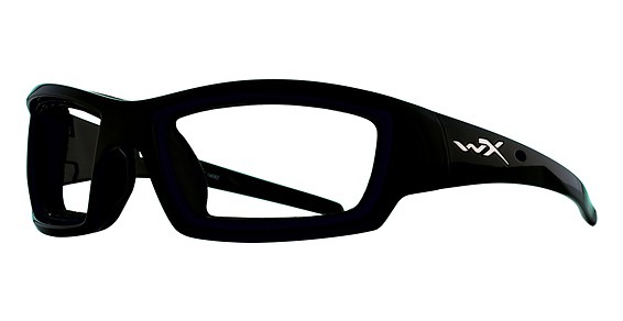 Wiley X WX TIDE Sunglasses, GLOSS BLACK (POLARIZED BLUE MIRROR LENS)