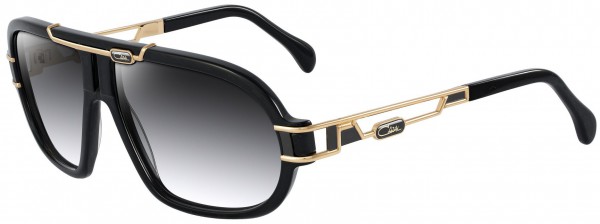 Cazal Cazal 8018 Sunglasses, 001 Gold-Shiny Black/Grey Gradient lenses