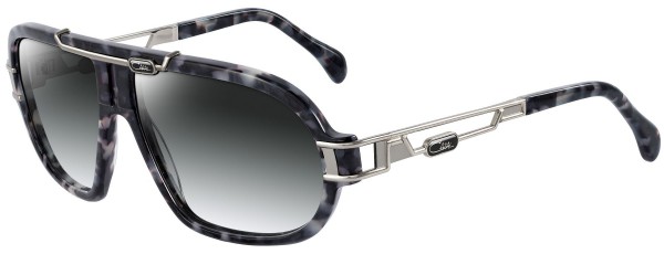 Cazal Cazal 8018 Sunglasses, 002 Silver-Black Camo/Grey Gradient lenses