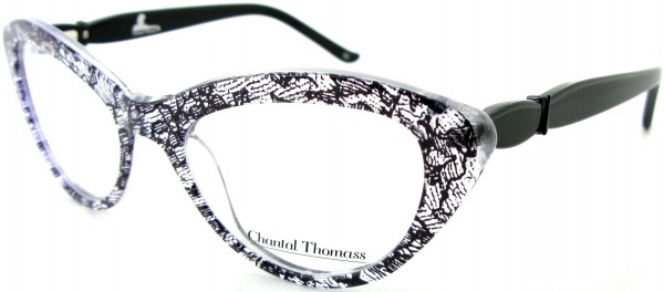 Chantal Thomass CT 14036 Eyeglasses, VIOLET LACE-BLACK (C2)