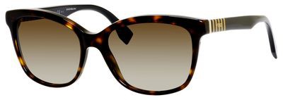Fendi Fendi 0054/S Sunglasses, 0MPY(HA) Havana Penq Black