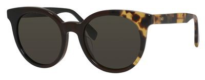 Fendi Fendi 0064/S Sunglasses, 0MXU(NR) Black Olive Havana