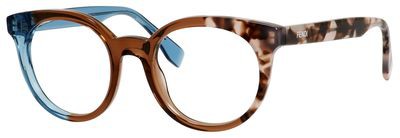 Fendi Fendi 0065 Eyeglasses, 0MYA(00) Green Brown Rose