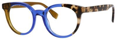 Fendi Fendi 0065 Eyeglasses, 0MYD(00) Olive Blue Hone