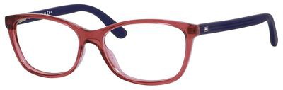 Tommy Hilfiger T_hilfiger 1280 Eyeglasses, 0FI6(00) Cyclamen Red Blue