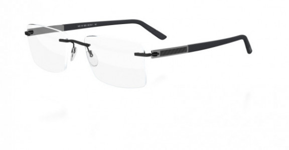 Silhouette Carbon Intarsia 5405 Eyeglasses, 6053 Black-Grey