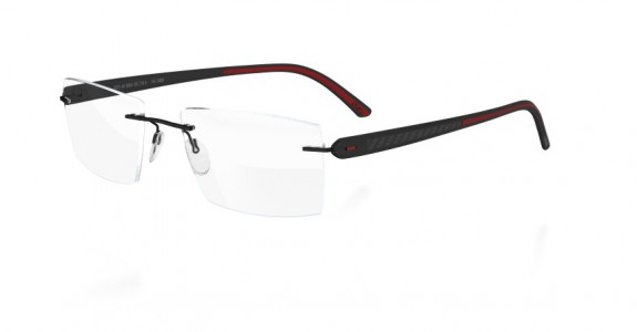 Silhouette Carbon T1 5372 Eyeglasses, 6054 black matte