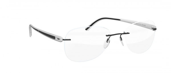Silhouette Carbon T1 5418 Eyeglasses, 6055 Black / White