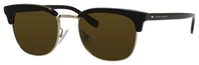 HUGO BOSS Black Boss 0667/S Sunglasses, 09W4(EC) Light Gold Black