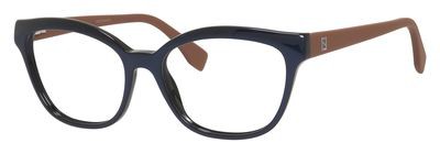Fendi Ff 0044 Eyeglasses, 0MHH(00) Navy Caramel