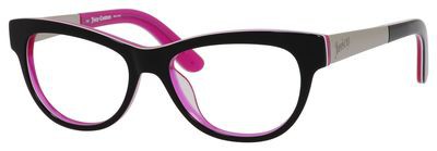 Juicy Couture Juicy 146 Eyeglasses, 0FL8(00) Black Floral Pink