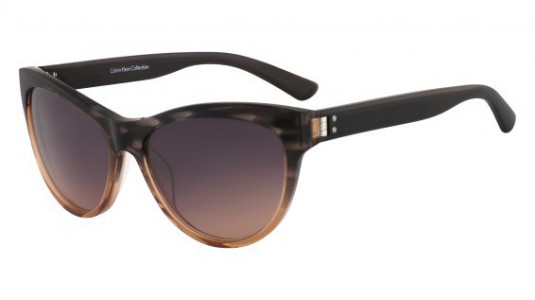 Calvin Klein CK7957S Sunglasses, 012 SMOKE/TAUPE HORN GRADIENT