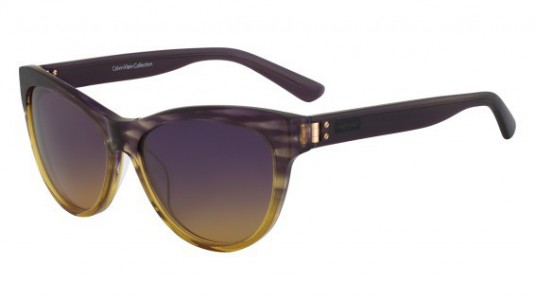 Calvin Klein CK7957S Sunglasses, 502 PURPLE/YELLOW HORN GRADIENT