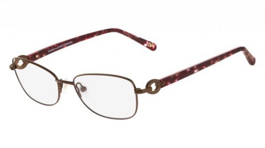 Diane Von Furstenberg DVF8046 Eyeglasses, (207) SATIN LIGHT BROWN