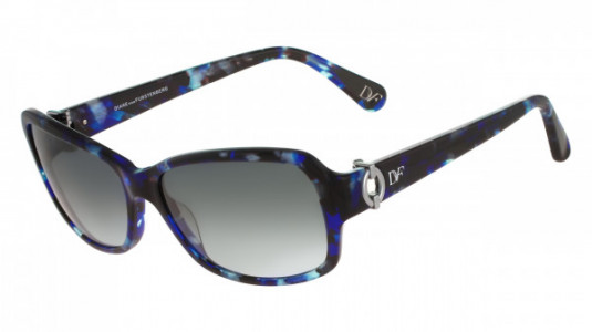 Diane Von Furstenberg DVF592S FAITH Sunglasses, (423) BLUE MARBLE
