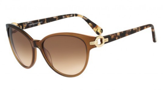 Diane Von Furstenberg DVF593S ISABELLA Sunglasses, 207 CHESTNUT