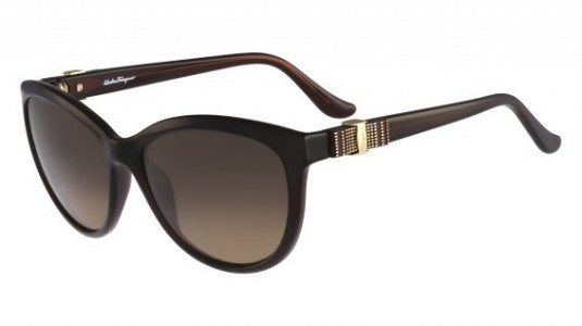 Ferragamo SF760S Sunglasses, (210) BROWN