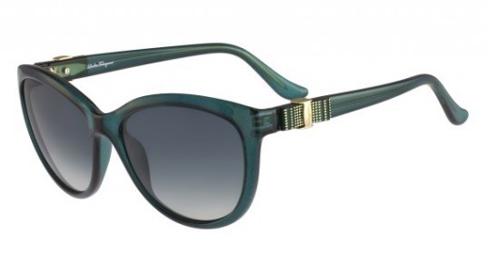 Ferragamo SF760S Sunglasses, (315) GREEN