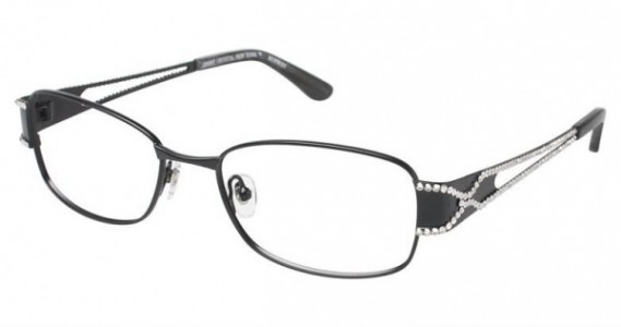 Jimmy Crystal Runway Eyeglasses, Black