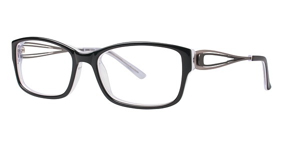Avalon 8048 Eyeglasses, Black/White