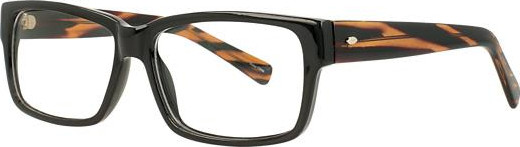 Parade 1727 Eyeglasses, Black/Brown Stript