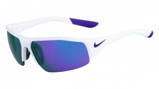 Nike SKYLON ACE XV M EV0859 Sunglasses, (105) WHITE/DARK CONCORD WITH GREY W/ML VIOLET FLASH  LENS