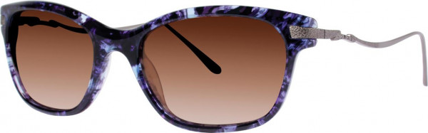 Vera Wang Sebille Sunglasses, Purple Tortoise