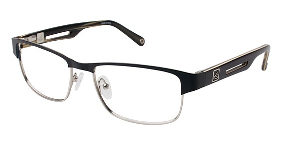 Sperry Top-Sider Assateague Eyeglasses, C01 BLACK/SILVER