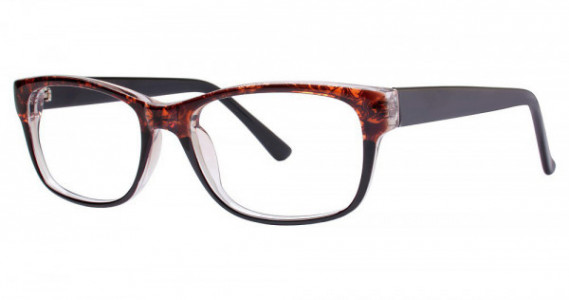 Modern Optical FLORAL Eyeglasses, Brown/Black