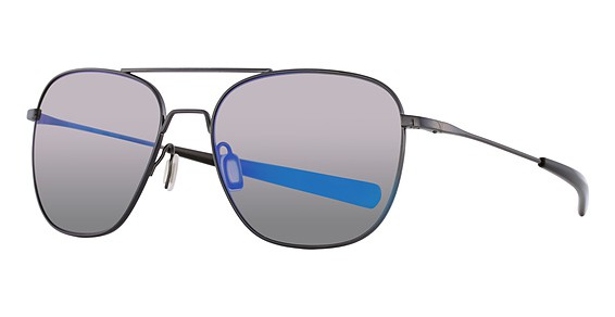 Serengeti Eyewear Aerial Sunglasses, Shiny Dark Gunmetal (Polarized 555nm Blue)