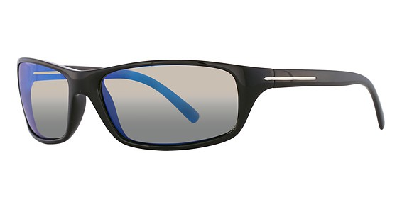 Serengeti Eyewear Pisa Sunglasses, Shiny Black (Polarized 555Nm Blue)