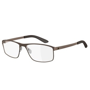 adidas AF49 Lazair 2.0 Full Rim Performance Steel Eyeglasses, 6059 brown matte