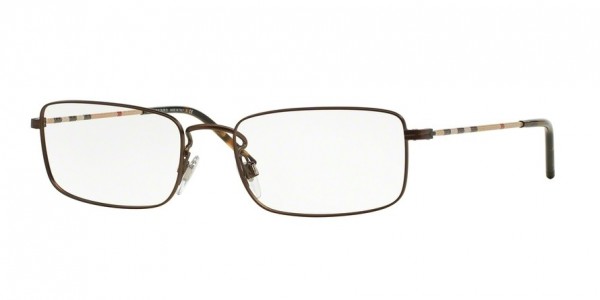 Burberry BE1274 Eyeglasses, 1012 MATTE BROWN (BROWN)